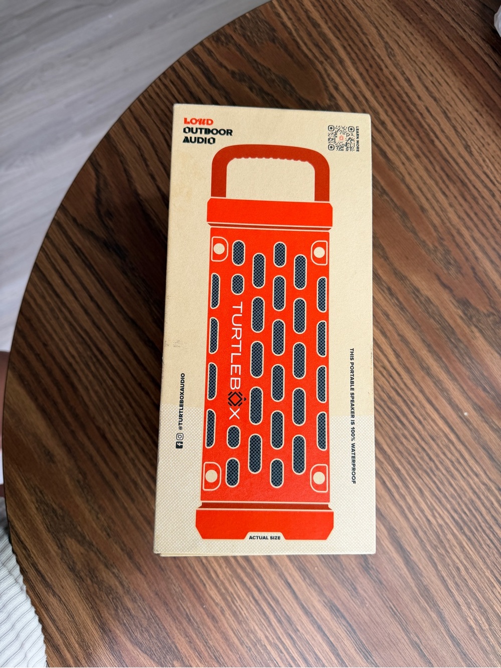 TurtleBox Ranger Loud! Outdoor Portable Bluetooth 5.4 Waterproof Orange Speaker